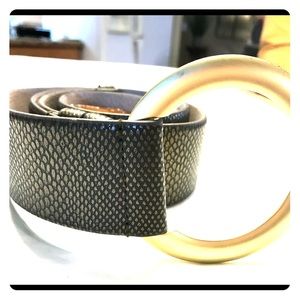 Chico’s adjustable leather belt
